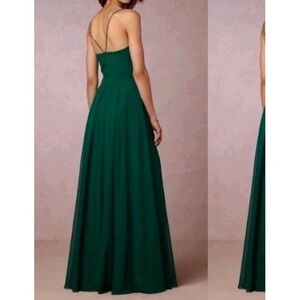 BHLDN Jenny Yoo Maxi Dress Emerald Green Sz 4 Maxi Dress Prom Formal Gala